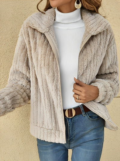 Lisa | Eleganter weicher & bequemer kuscheliger Teddy Mantel