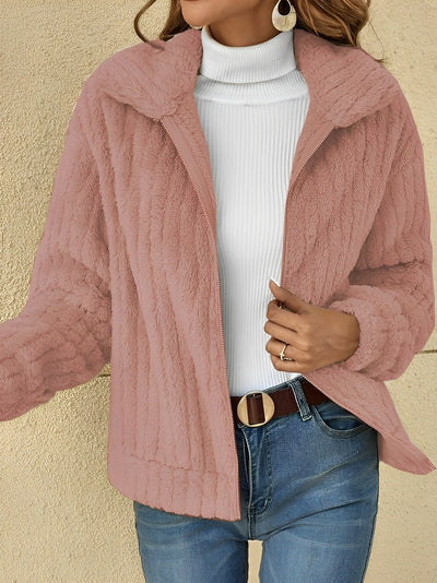Lisa | Eleganter weicher & bequemer kuscheliger Teddy Mantel