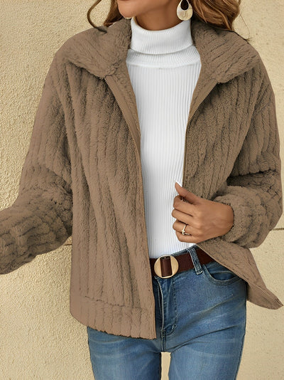 Lisa | Eleganter weicher & bequemer kuscheliger Teddy Mantel