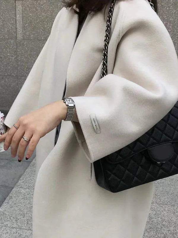 Nadine | Eleganter Langer Wollmantel