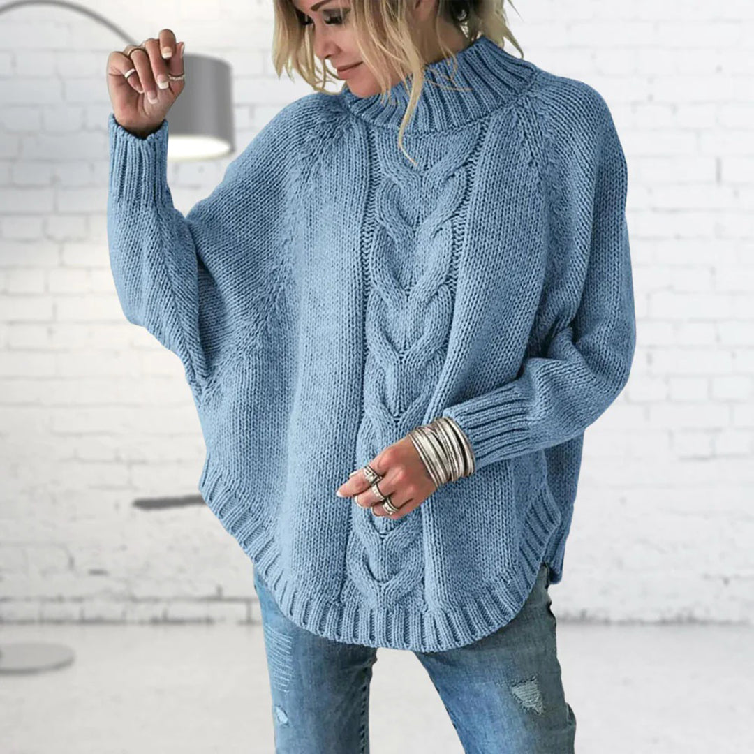Mary | Eleganter Rollkragen Strickpullover