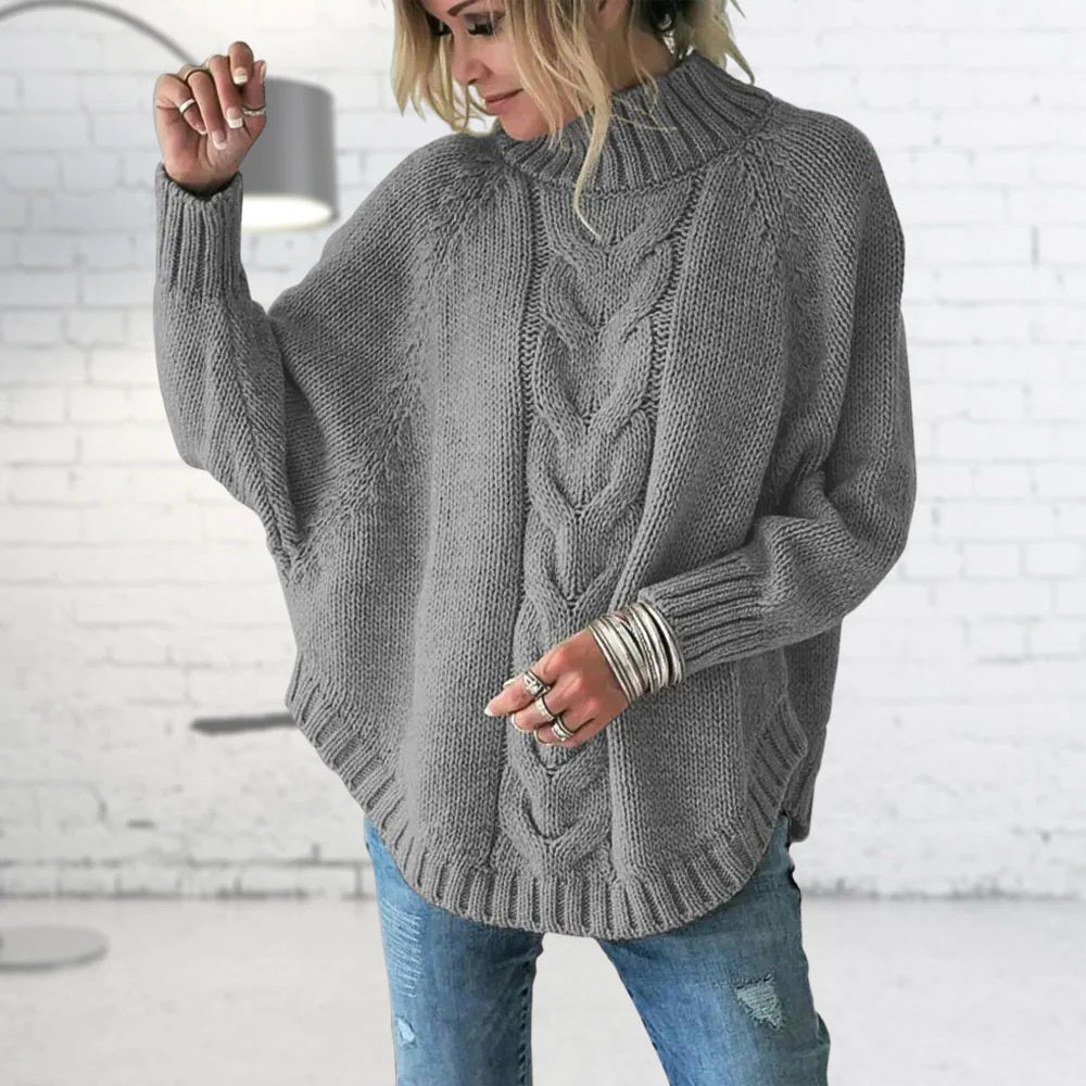 Mary | Eleganter Rollkragen Strickpullover