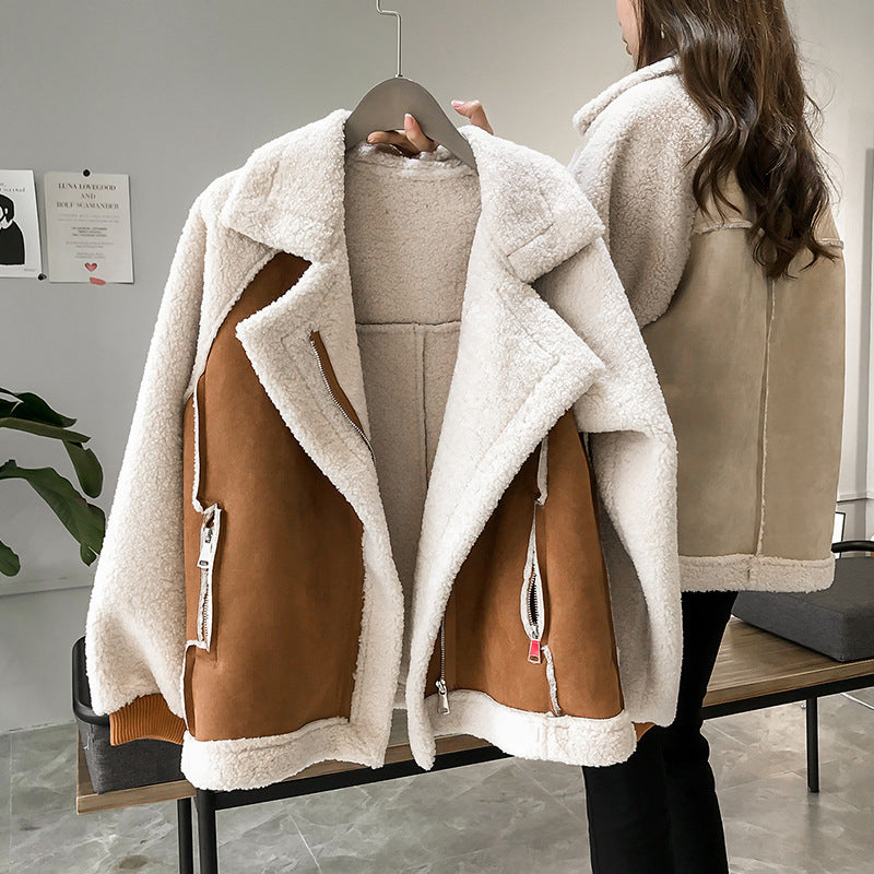 Juliane | Eleganter Teddymantel mit großem Kragen