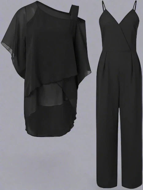Jennifer | Elegantes Chiffon Set