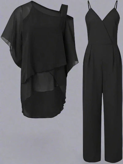 Jennifer | Elegantes Chiffon Set