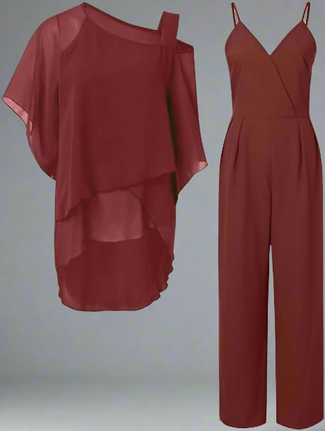 Jennifer | Elegantes Chiffon Set