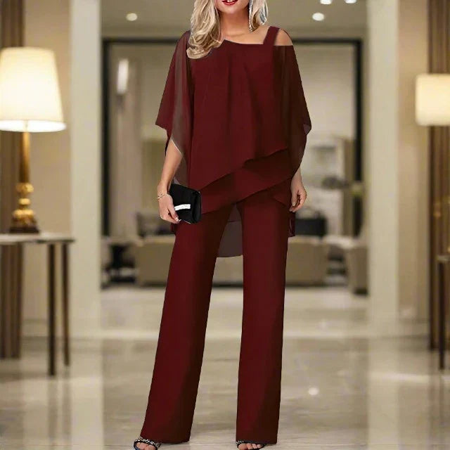 Jennifer | Elegantes Chiffon Set