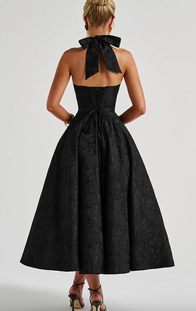 Helene | Ärmelloses Midikleid mit Neckholder