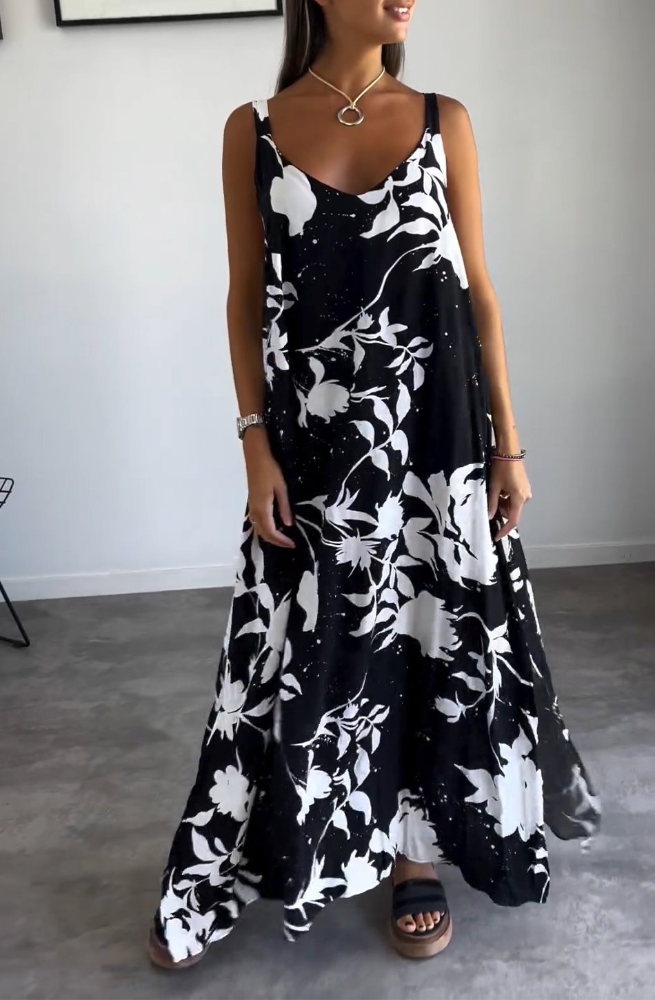 Mathilde | Elegantes Druckkleid