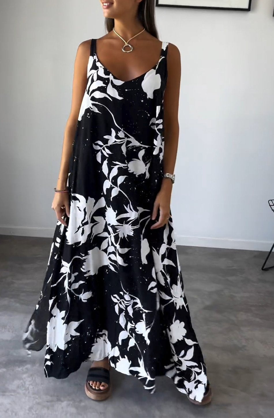 Mathilde | Elegantes Druckkleid