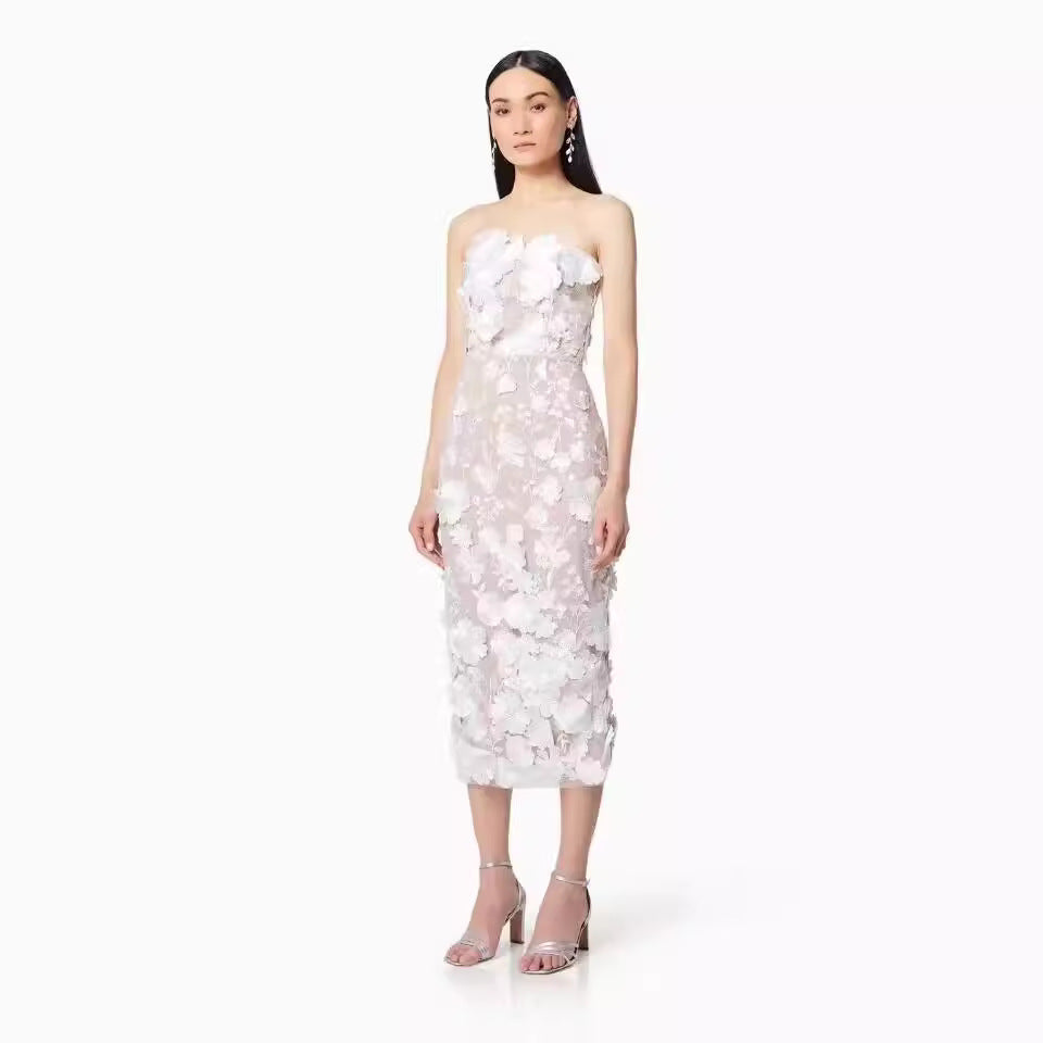 Daniela | Elegantes Festliches Midi Party Kleid