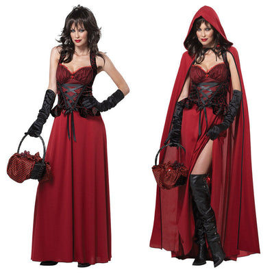 Karolin | Elegantes Kapuzenumhang und Korsett Kleid Set