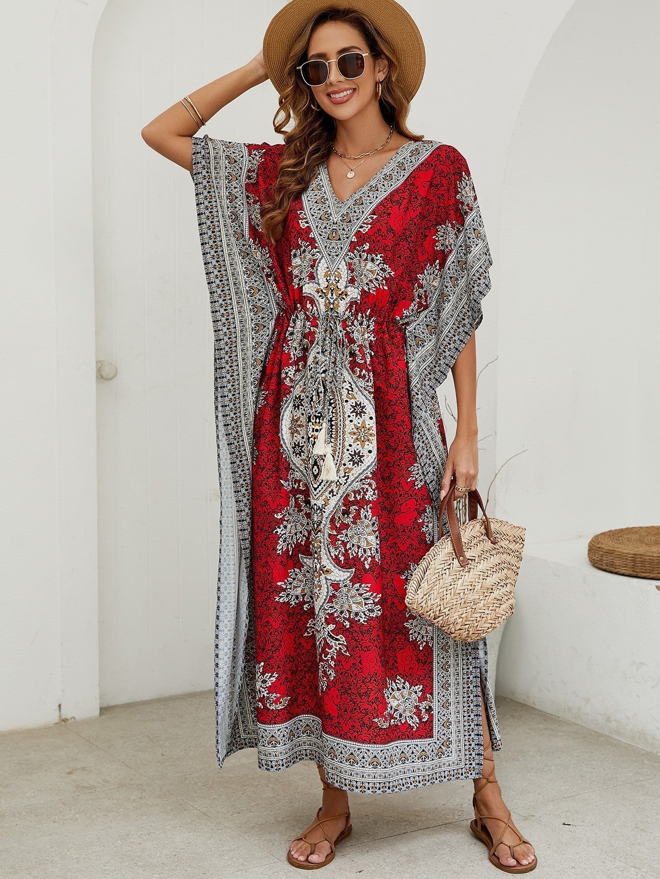 Laura | Elegant und komfortabel Sommer V-Ausschnitt Maxikleid