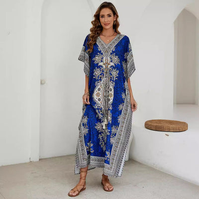 Laura | Elegant und komfortabel Sommer V-Ausschnitt Maxikleid