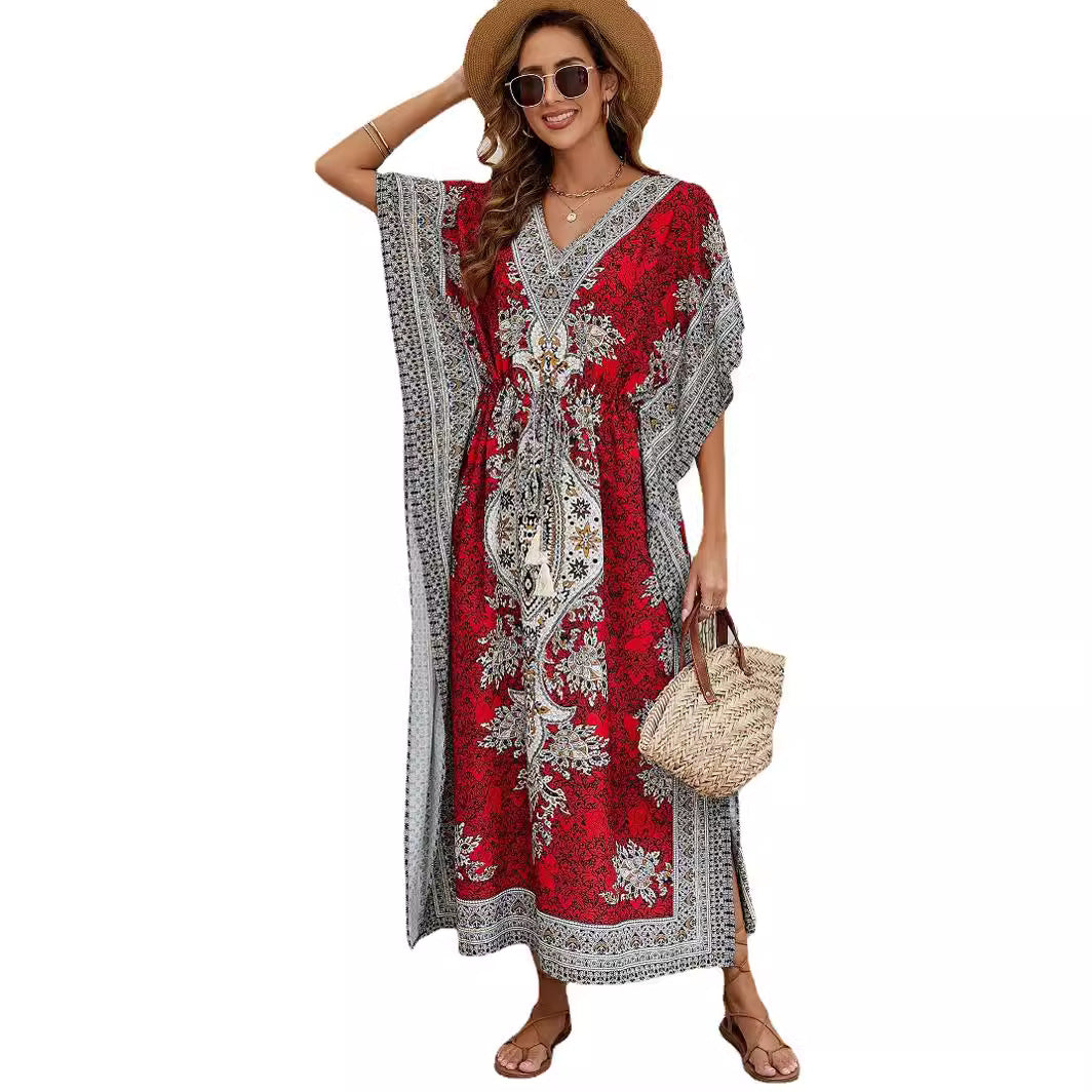 Laura | Elegant und komfortabel Sommer V-Ausschnitt Maxikleid