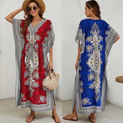 Laura | Elegant und komfortabel Sommer V-Ausschnitt Maxikleid