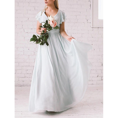 Melanie | Elegantes und bequemes V-Ausschnitt Maxikleid