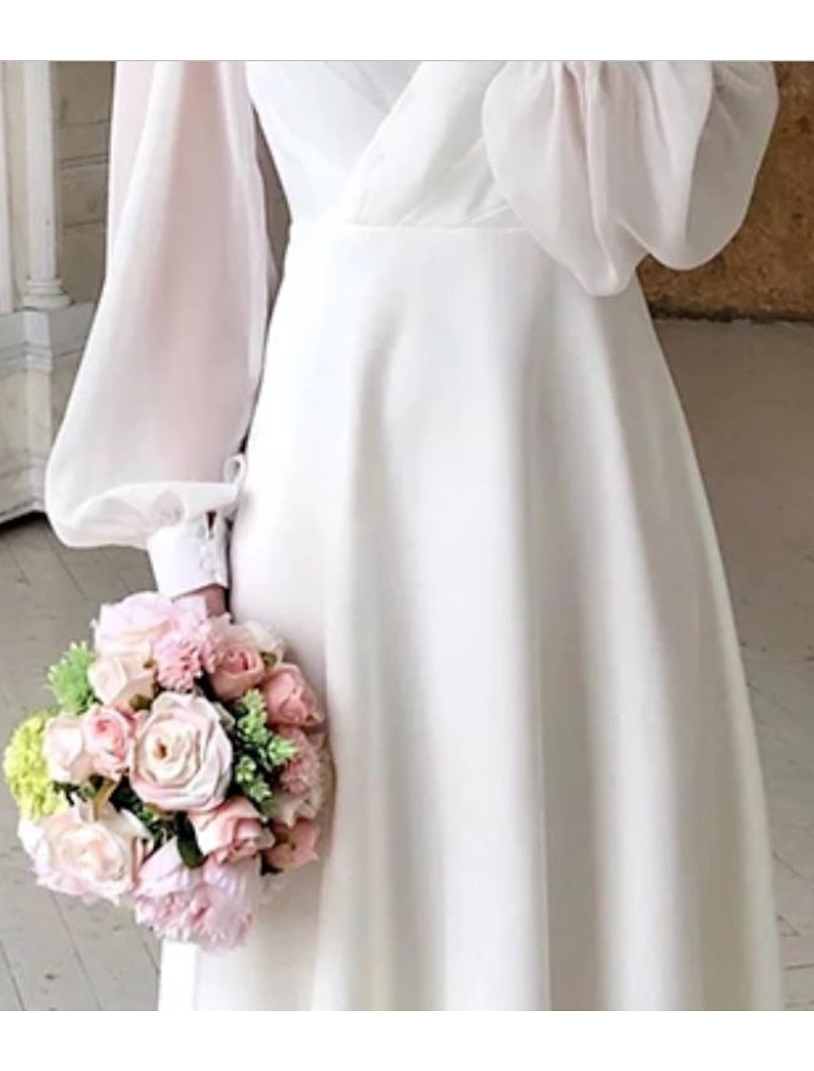 Lisa | Elegantes Midi-Brautkleid