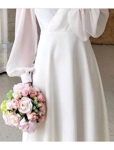 Lisa | Elegantes Midi-Brautkleid