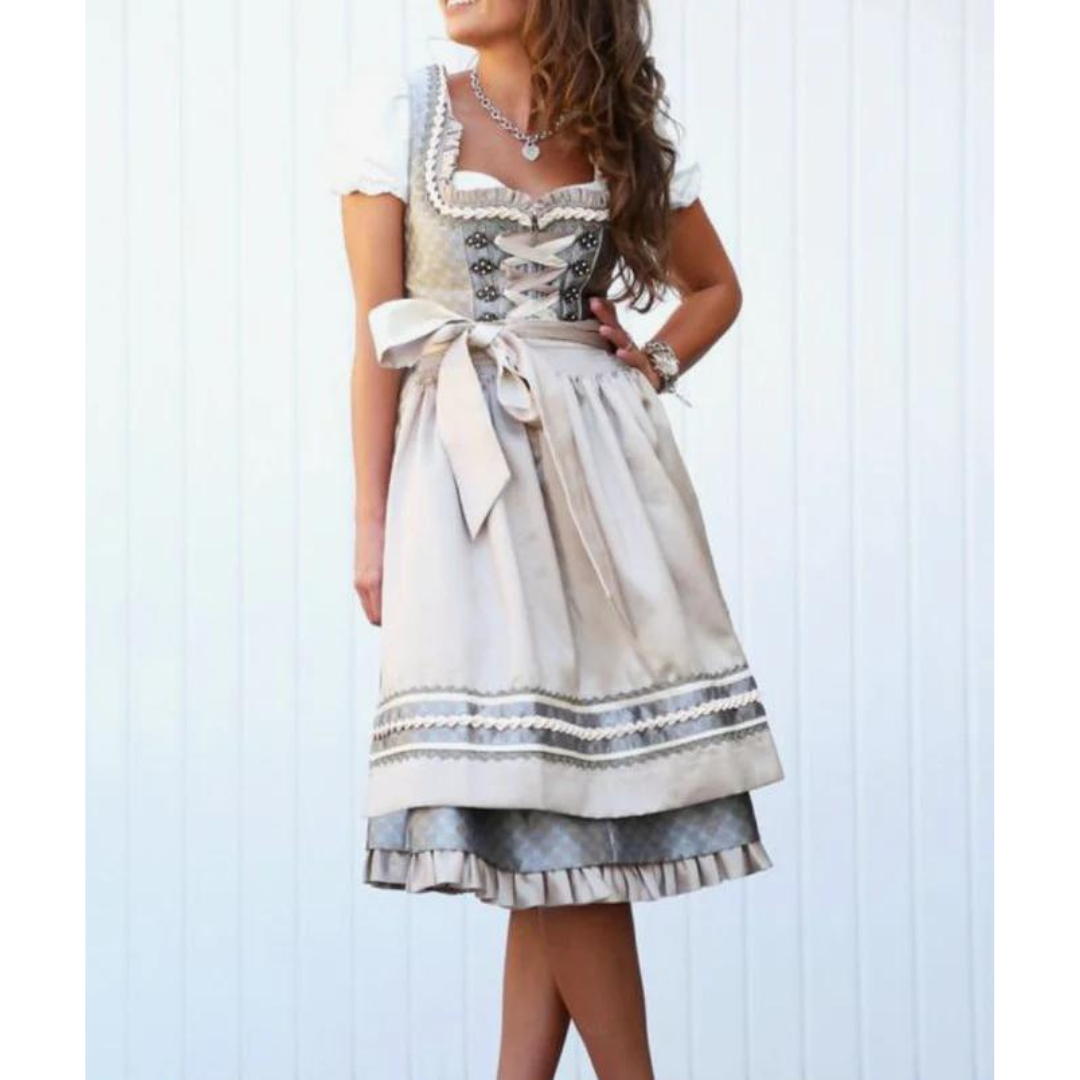 Vanessa | Bequem &  Elegantes Midi-Dirndl Kleid