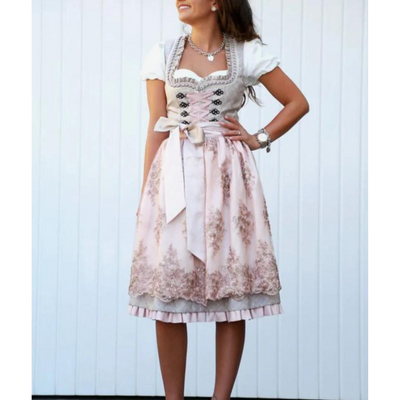 Vanessa | Bequem &  Elegantes Midi-Dirndl Kleid