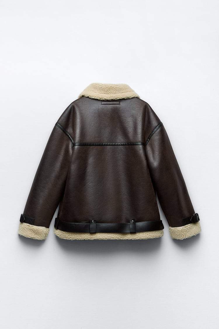 Eleonora | Elegante Jacke mit Revers aus Synthetikmaterial