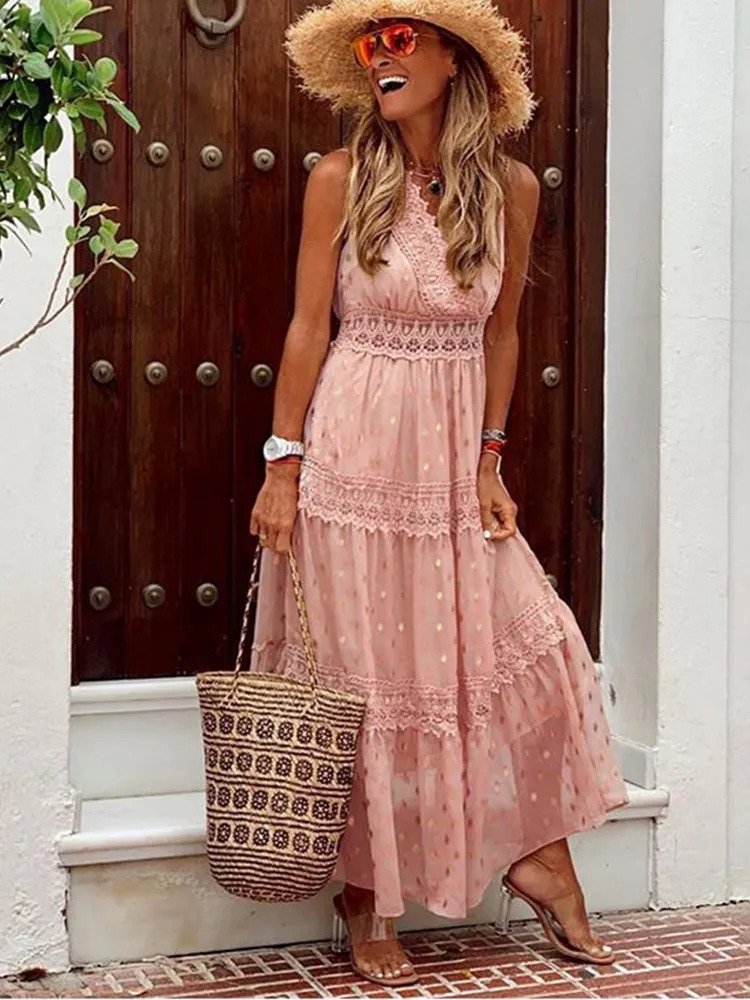 Variant image for Maxikleid - Boho Sommerkleid Lang-11