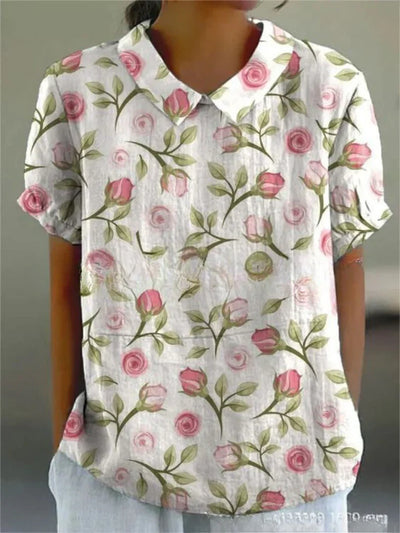 Dämpfer | Damen Top mit Blumendesign – Leicht und Atmungsaktiv
