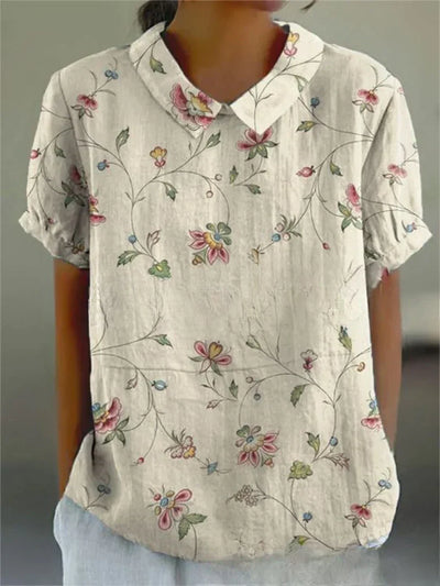 Dämpfer | Damen Top mit Blumendesign – Leicht und Atmungsaktiv