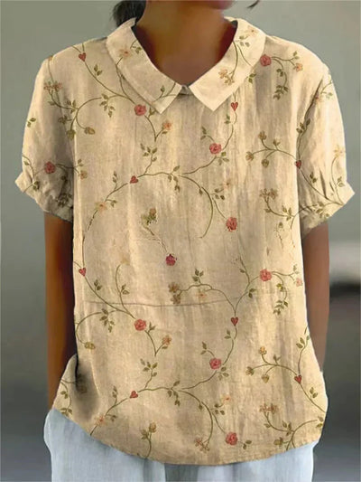 Dämpfer | Damen Top mit Blumendesign – Leicht und Atmungsaktiv