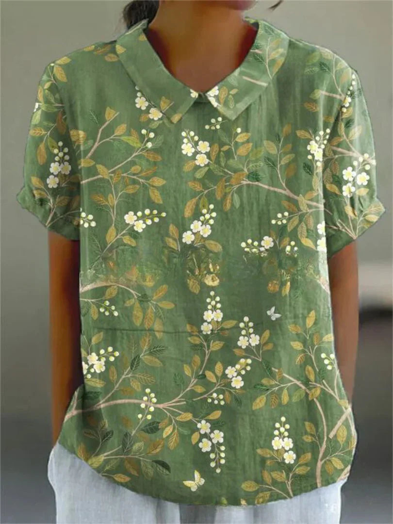 Dämpfer | Damen Top mit Blumendesign – Leicht und Atmungsaktiv