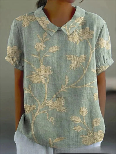 Dämpfer | Damen Top mit Blumendesign – Leicht und Atmungsaktiv