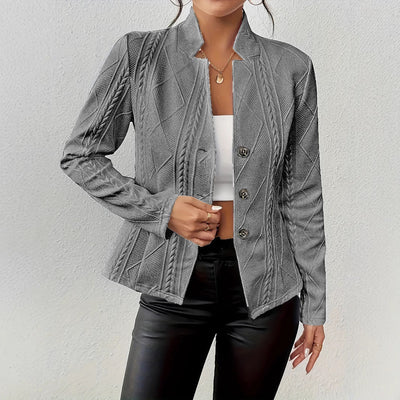 Francesca | Moderner Stand Collar Classic Blazer