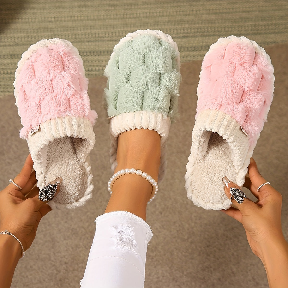 Francesca | Weiche Winterpantoffeln mit rutschfester Sohle