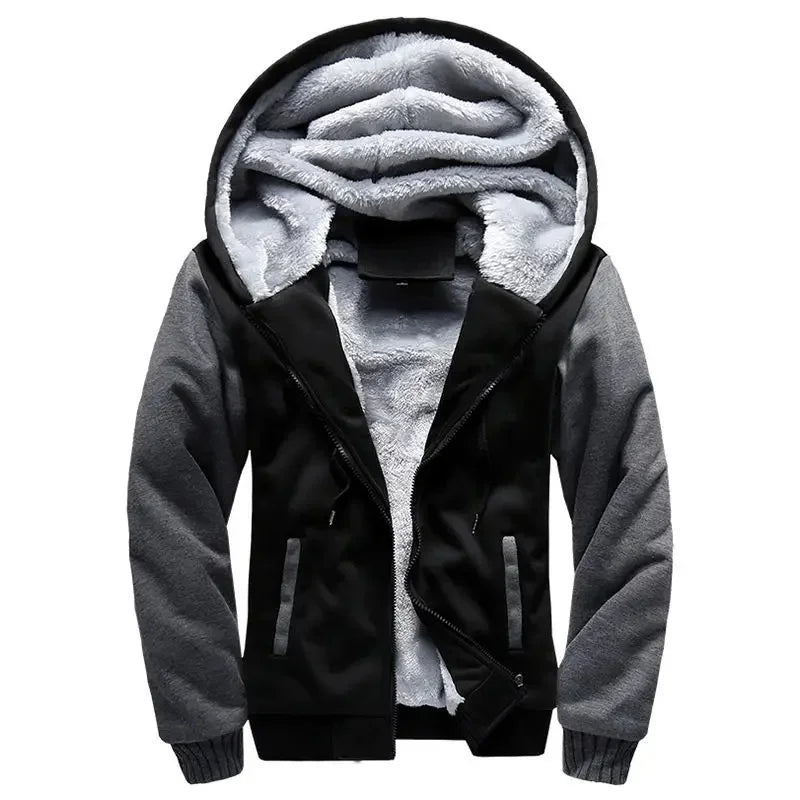 Tobias | Funktionale Fleece Steppjacke mit Kapuze