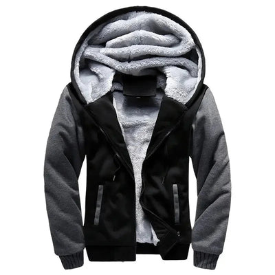 Tobias | Funktionale Fleece Steppjacke mit Kapuze