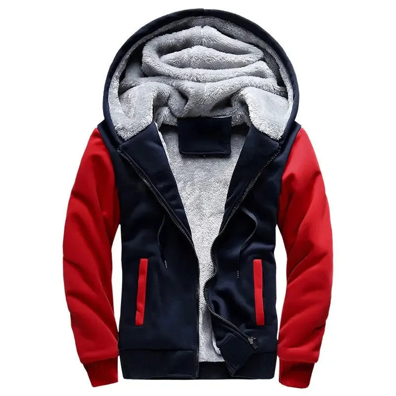Tobias | Funktionale Fleece Steppjacke mit Kapuze