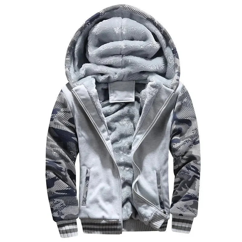 Tobias | Funktionale Fleece Steppjacke mit Kapuze
