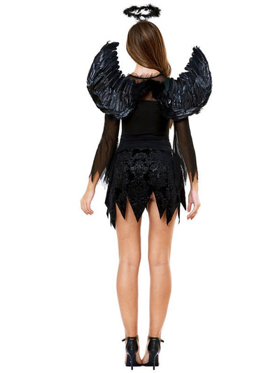 Christine | Dark Angel Kostüm mit Flügeln Mini Kleid