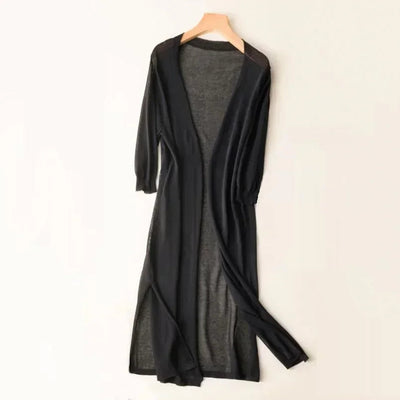 Genf | Lange leichte Strickjacke