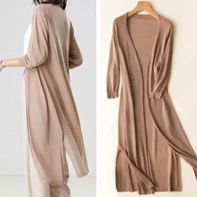 Genf | Lange leichte Strickjacke