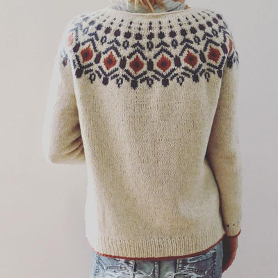 Laura | Geometrischer Grobstrick pullover