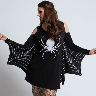 Christine | Gothic Spider Mini Halloween Kleid