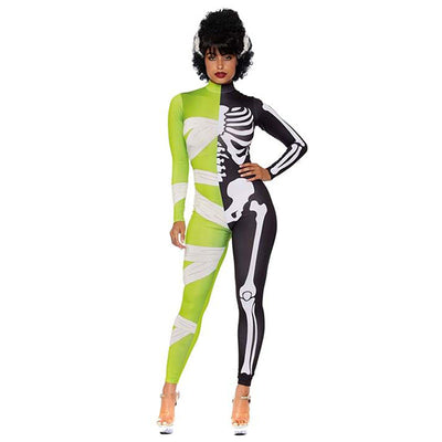 Katrin | Halloween Kostüm Halb Mumie Halb Skelett