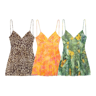 Sandra | Sommer Minikleid mit Blumenmuster