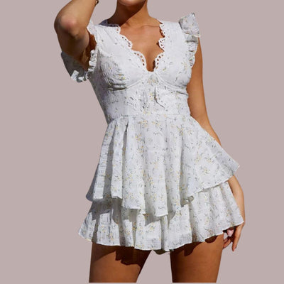 Heidi | Lochstickerei Minikleid
