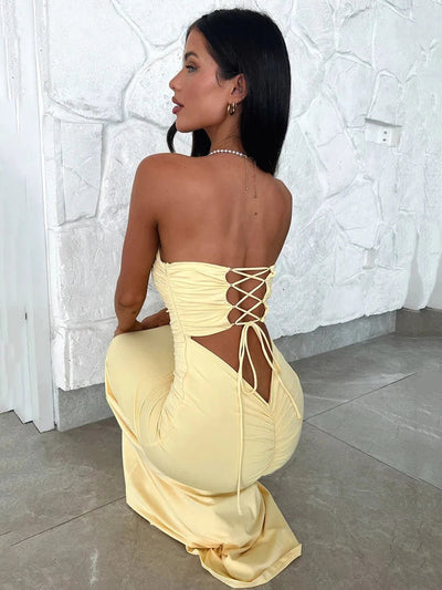 Angelika | Trägerloses Bodycon Mini Dress
