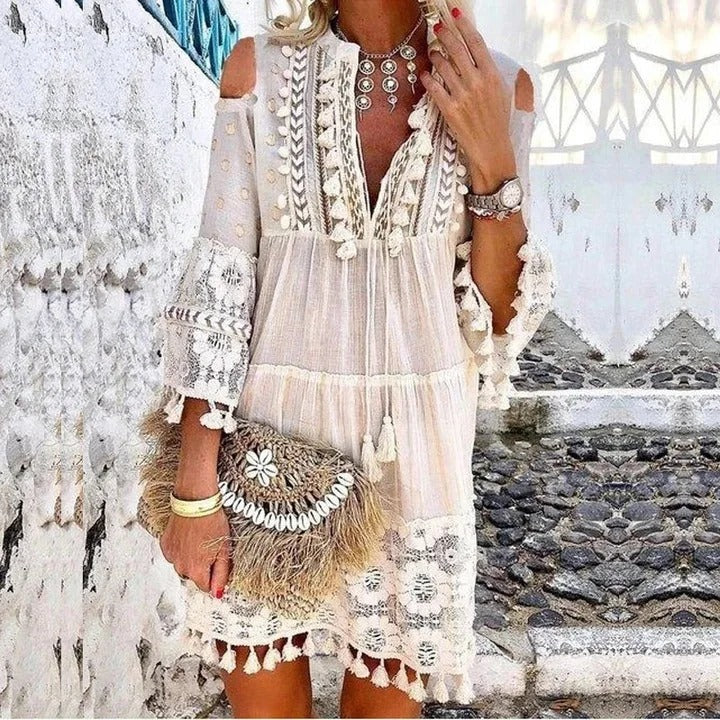 Monika | Boho festliches Freizeitkleid