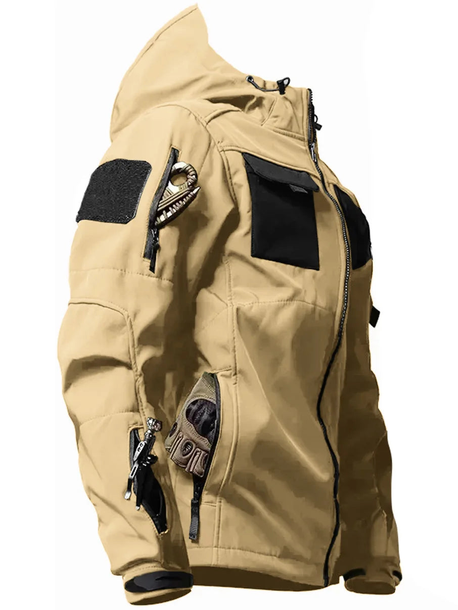 Tobias | Wasserabweisende Softshell Jacke mit Kapuze