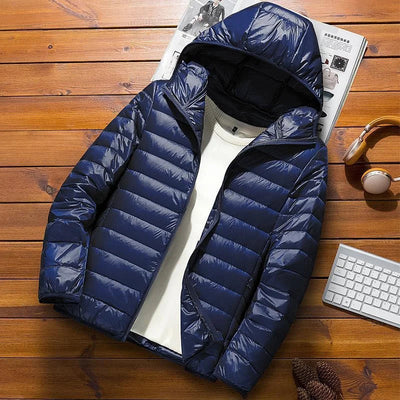 Florian | Steppjacke mit Kapuze für Winter